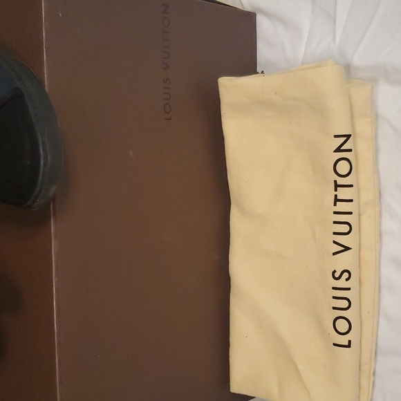 Louis Vuitton Size 36.5 Ankle wedge navy booties - Picture 4 of 4